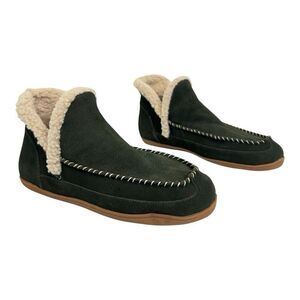 Blondo Serene Waterproof Womens Size 10 Green Suede Moc Slippers